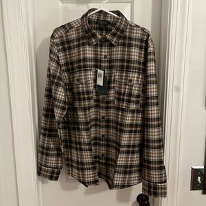 Pendleton‎ AirLoom Merino Brown Plaid